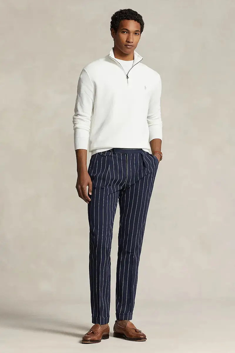 maglione con misto lana 32/2 COTTON uomo colore bianco 710932304502 miniatura 3