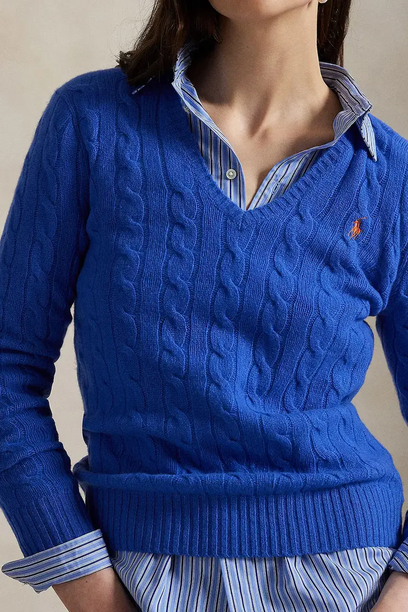 maglione donna colore blu 211971866 miniatura 4