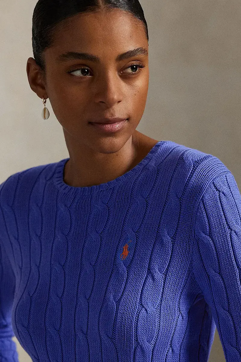 maglione donna colore blu 211971869 miniatura 4