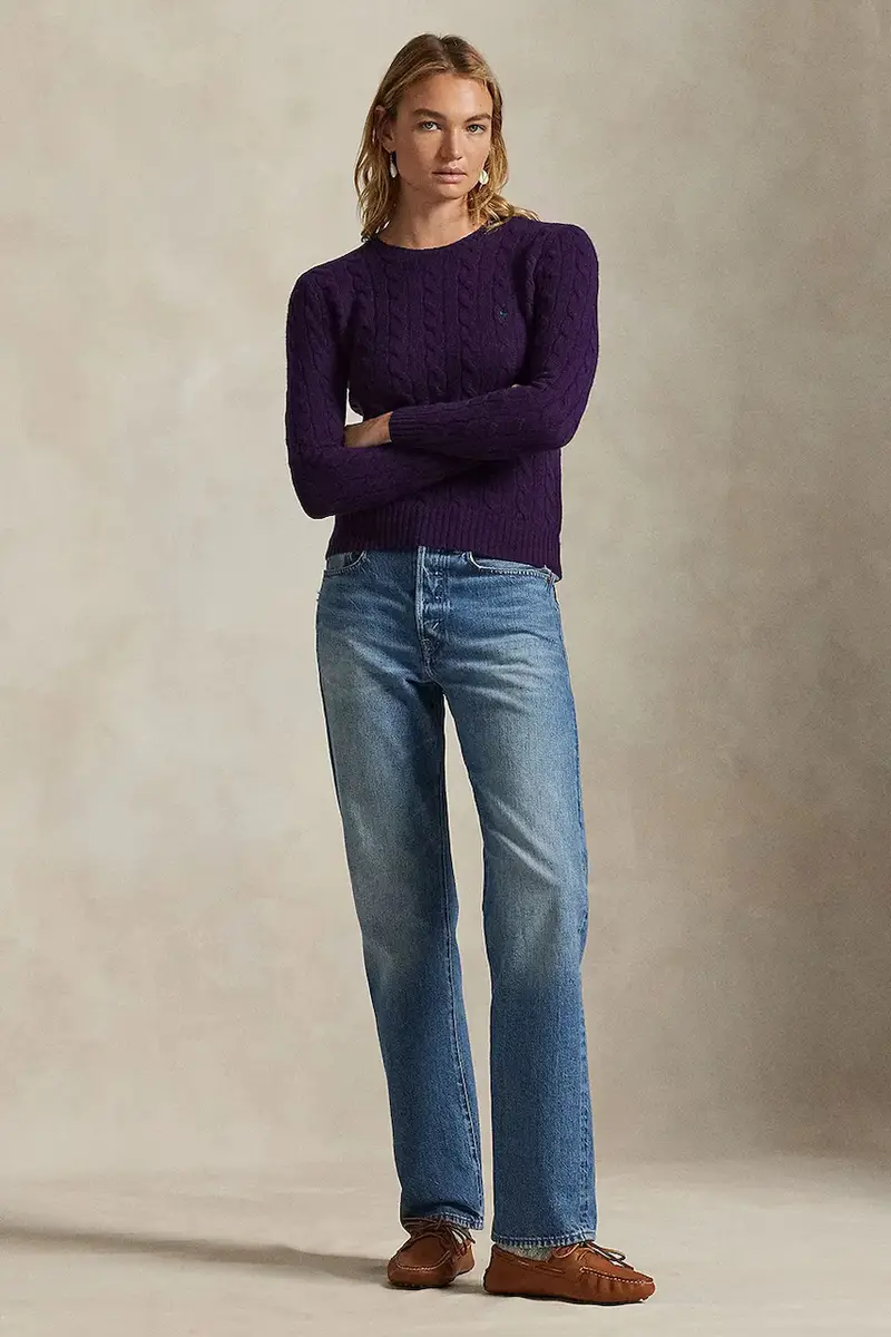 maglione donna colore violetto 211971865 miniatura 3