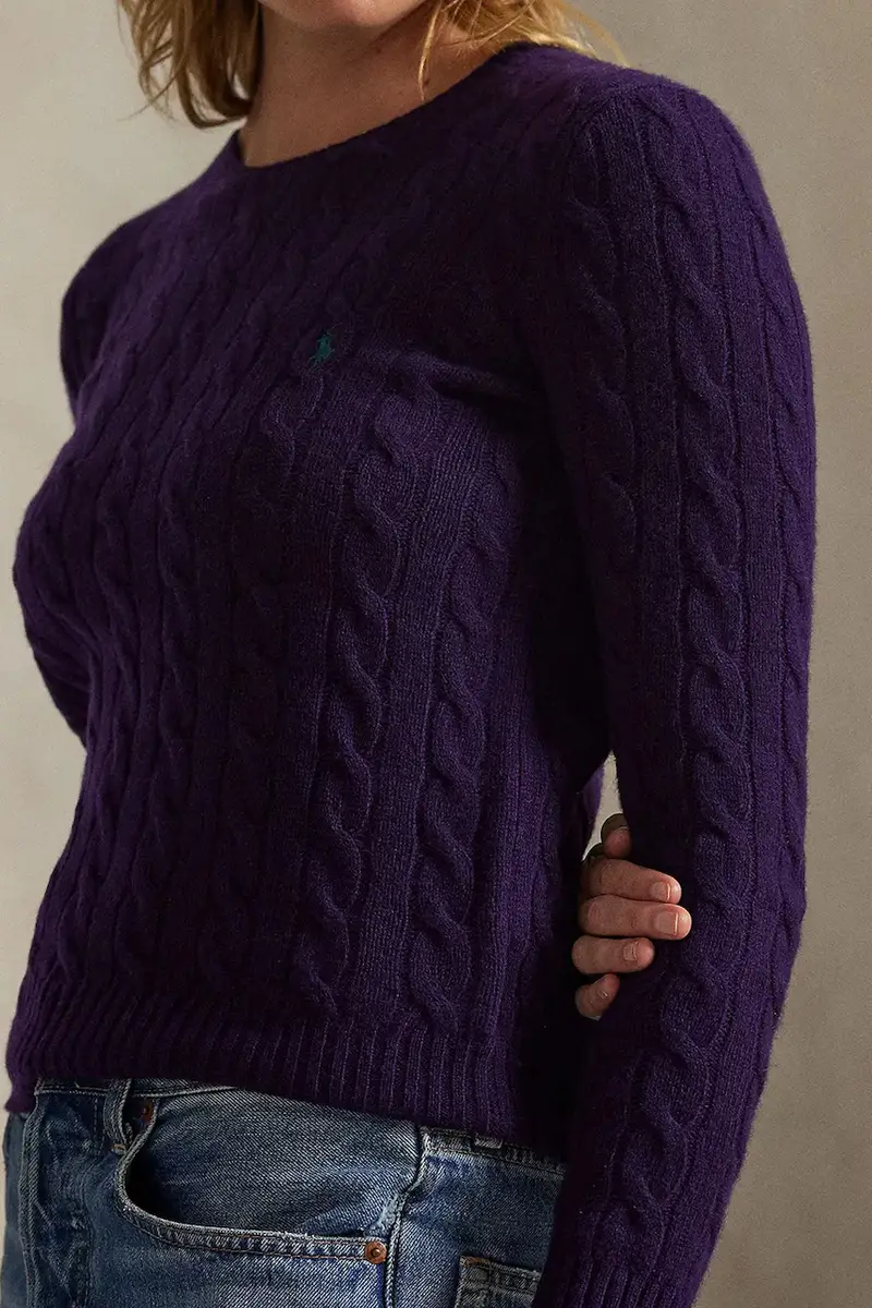 maglione donna colore violetto 211971865 miniatura 4