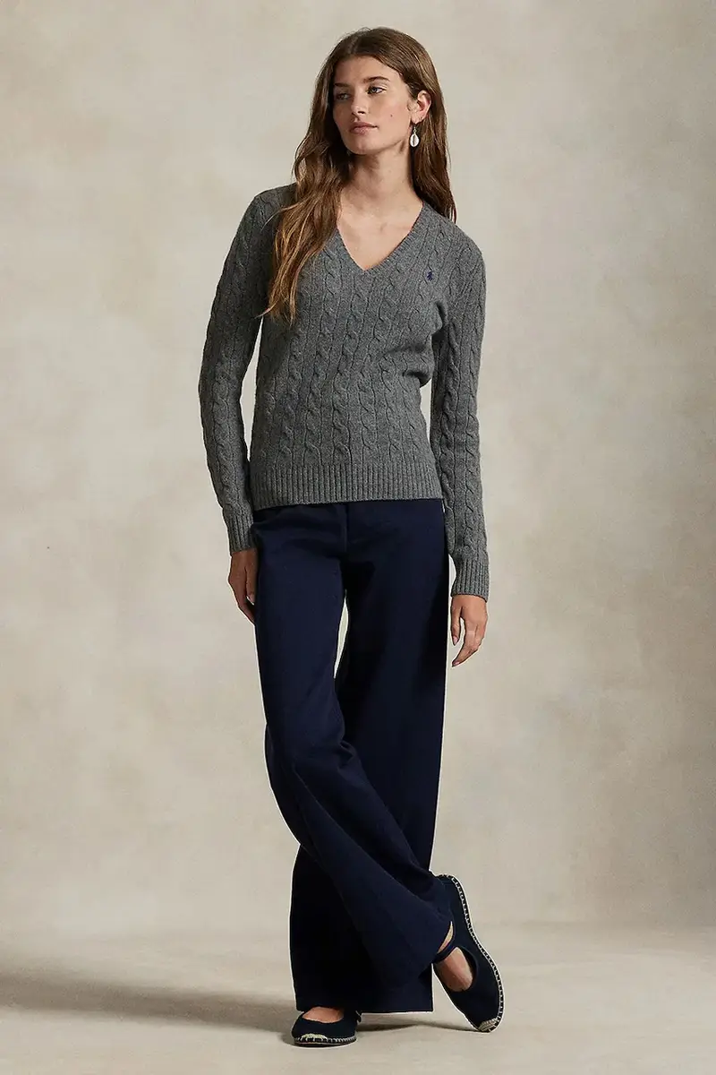 maglione Grigio miniatura 3