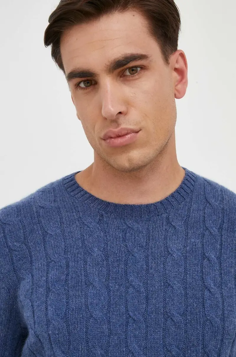 maglione in cachemirie Blu miniatura 4