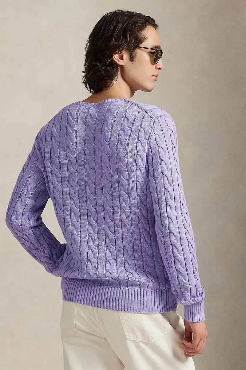 maglione in cotone 5/1 ROVING COTTON Violetto miniatura 2