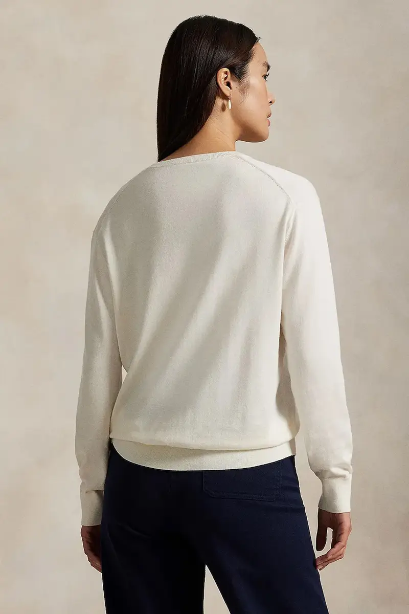 maglione in cotone Beige miniatura 2