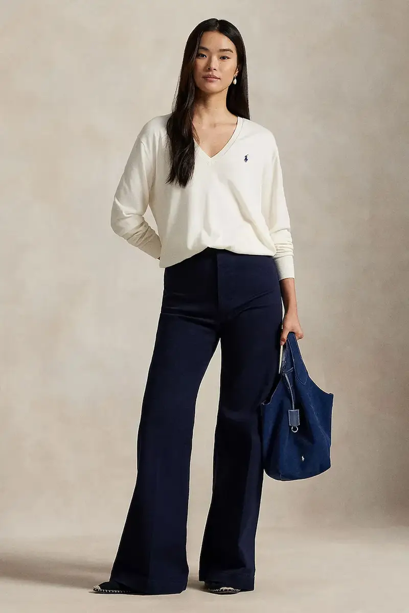 maglione in cotone Beige miniatura 3