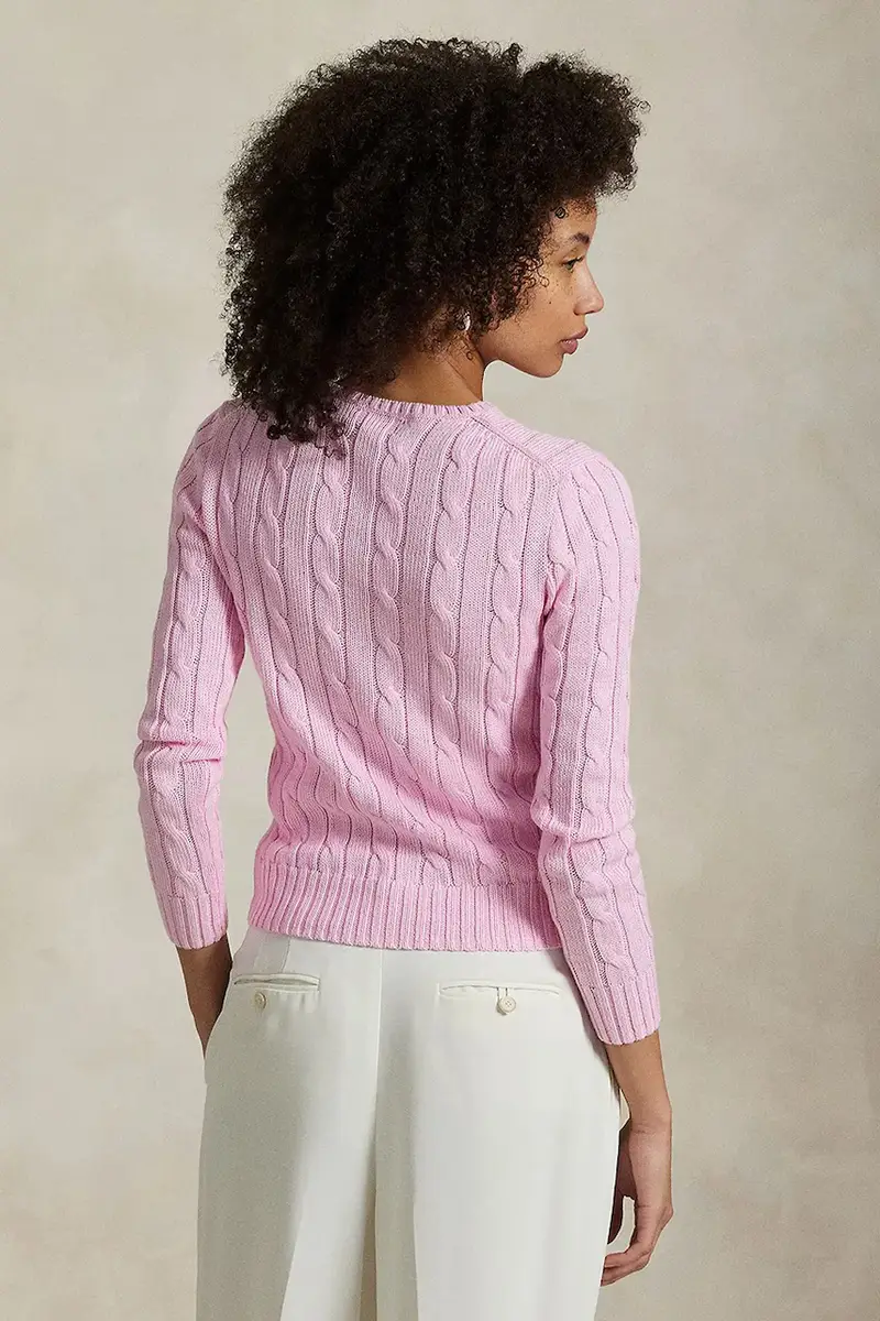 maglione in cotone colore bianco 211891640 Rosa miniatura 2