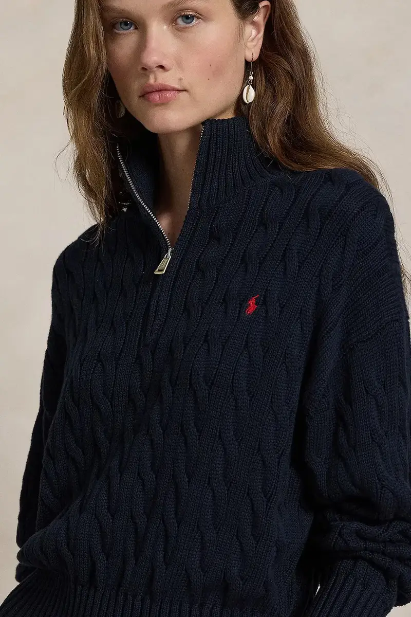 maglione in cotone colore blu 211963467 miniatura 4