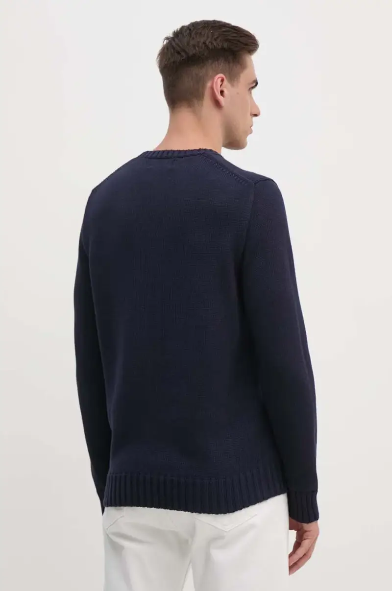 maglione in cotone colore blu navy 710718281 miniatura 3