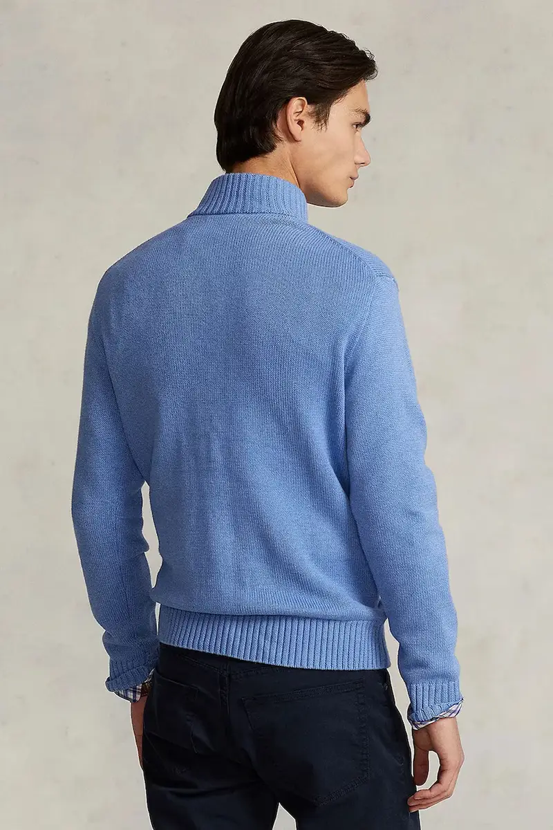 maglione in cotone colore blu navy 710859939 miniatura 2