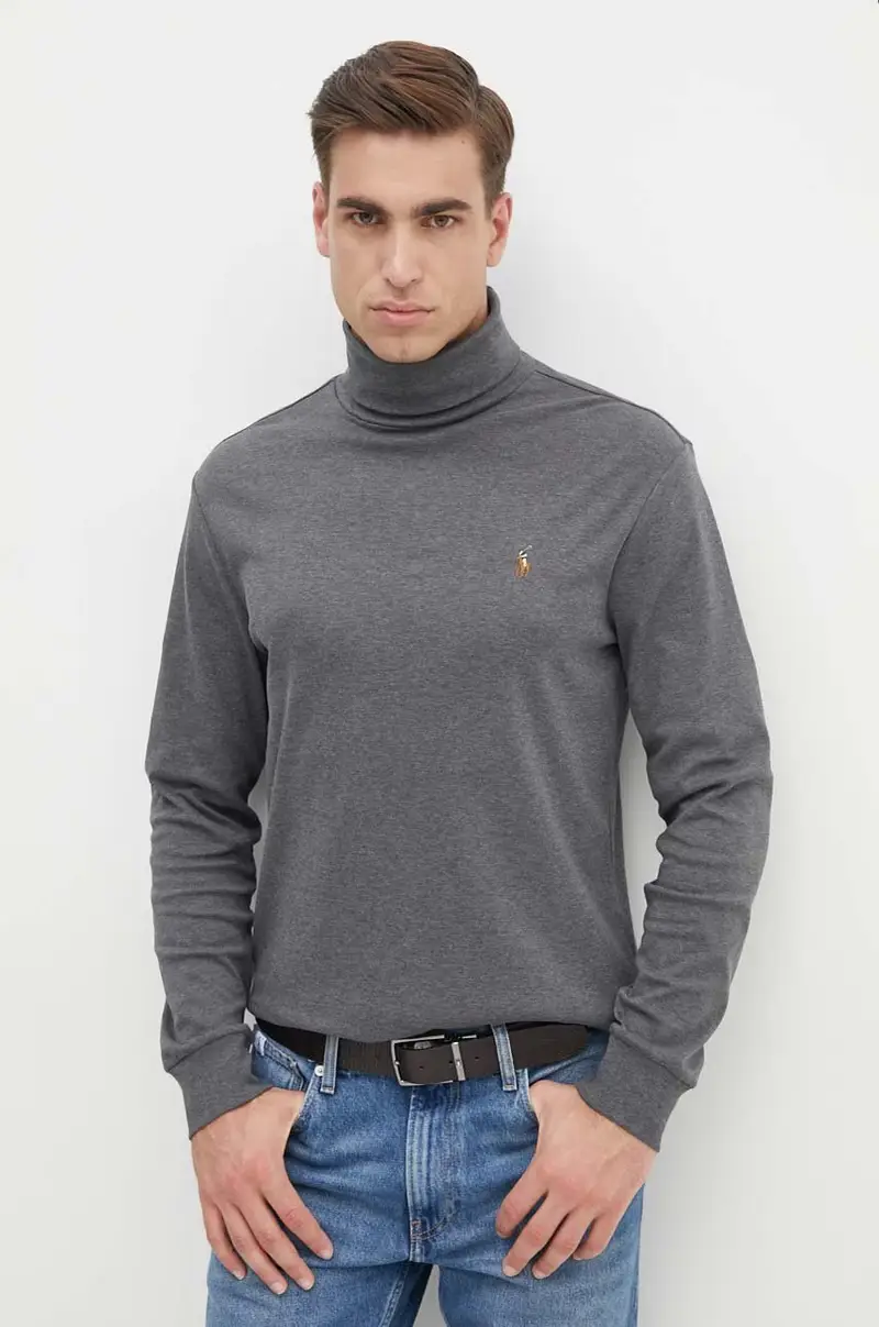 maglione in cotone colore grigio