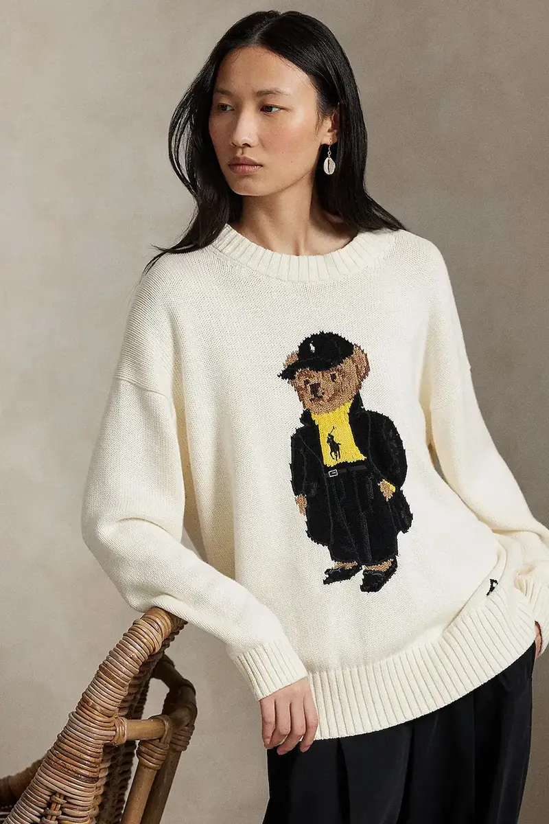 maglione in cotone donna colore beige 211978310 miniatura 5