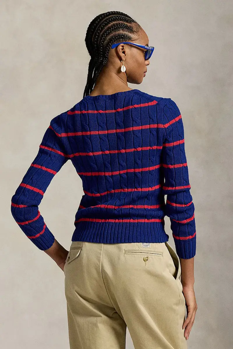 maglione in cotone donna colore blu 211972119 miniatura 2