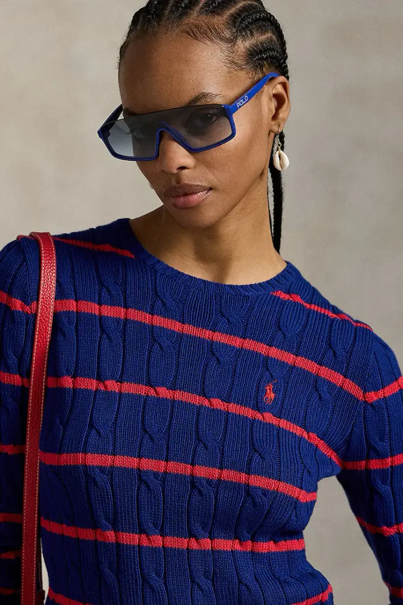 maglione in cotone donna colore blu 211972119 miniatura 4