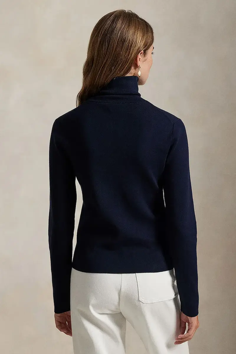 maglione in cotone donna colore blu navy 211972136 miniatura 2