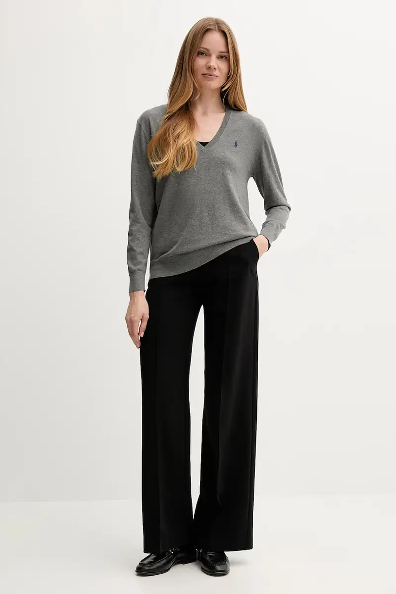 maglione in cotone donna colore grigio 211972105 miniatura 2