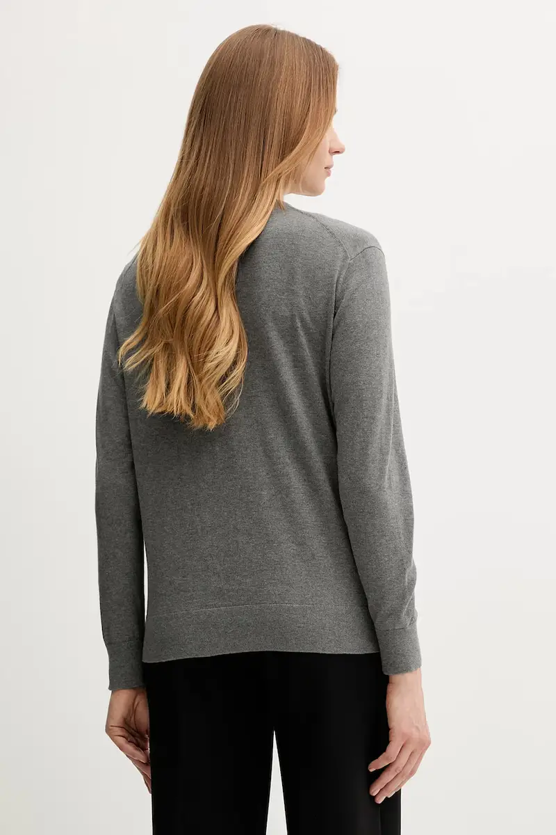 maglione in cotone donna colore grigio 211972105 miniatura 3