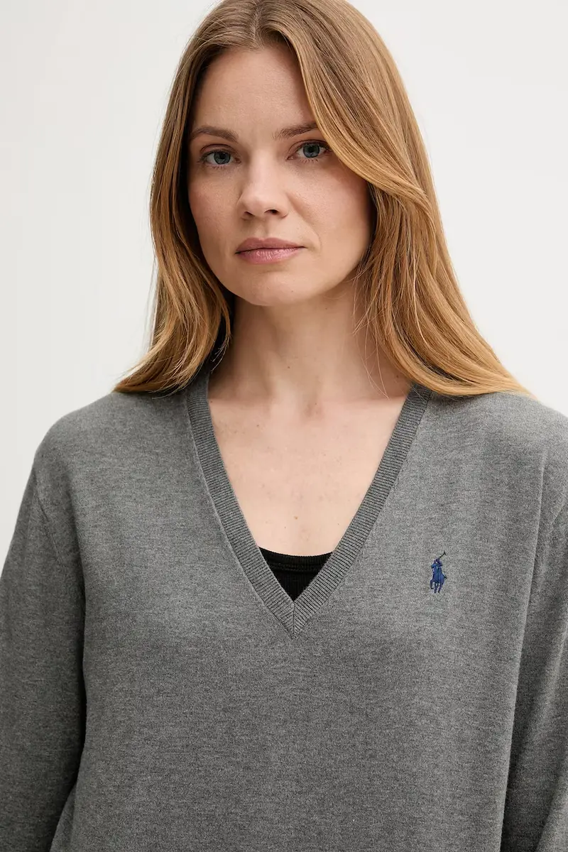 maglione in cotone donna colore grigio 211972105 miniatura 4