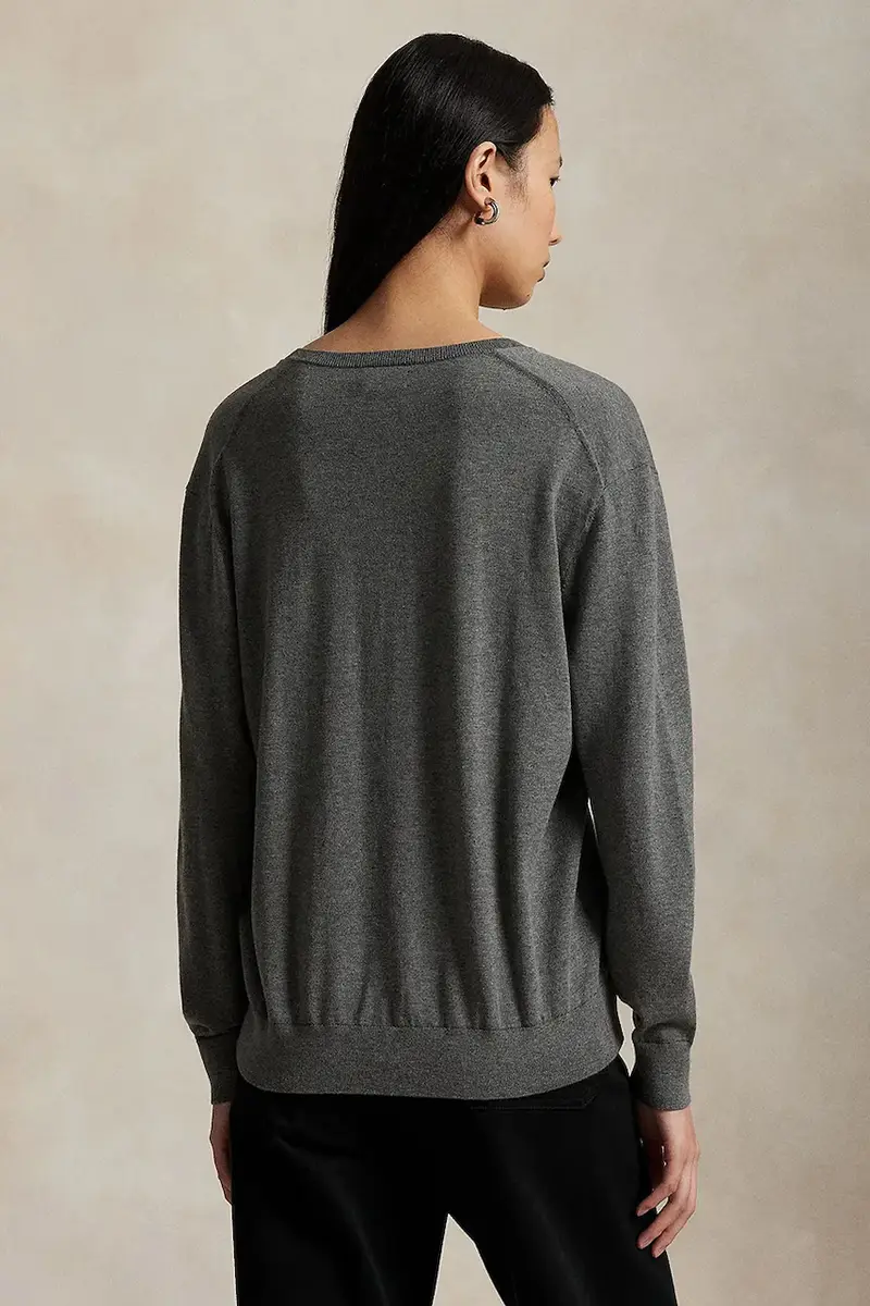 maglione in cotone Grigio miniatura 2