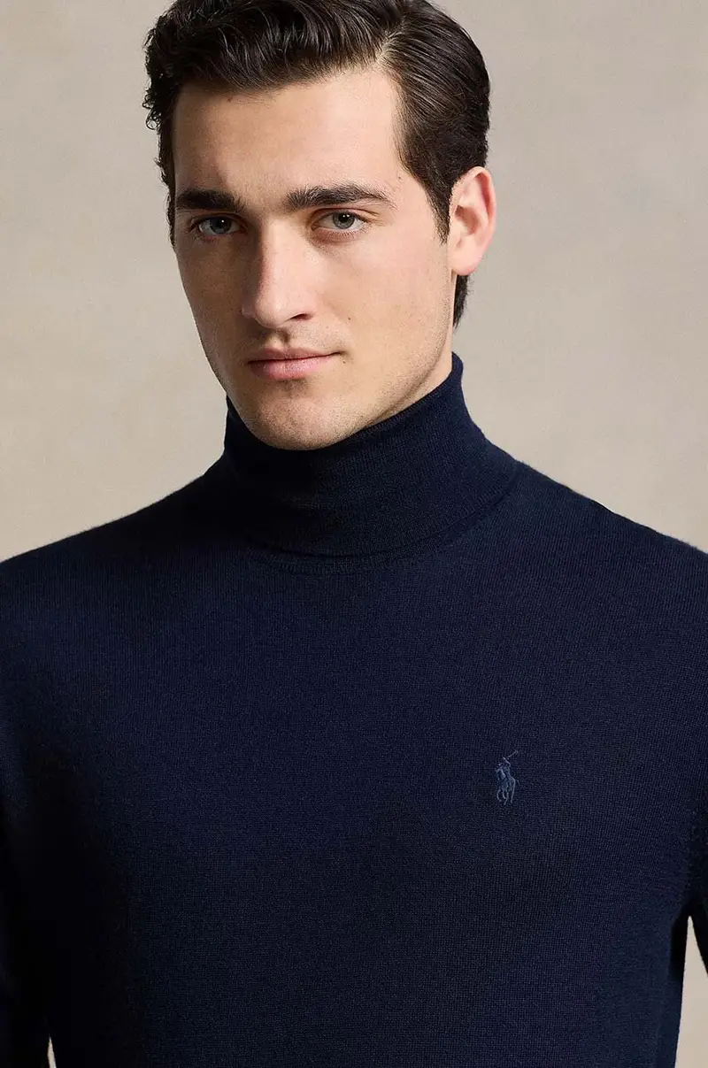 maglione in lana Blu miniatura 4