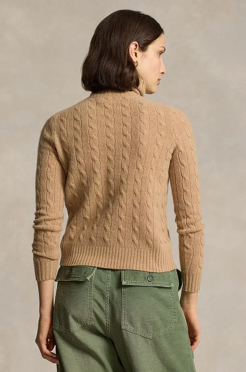 maglione in lana donna colore beige 211888686 miniatura 2