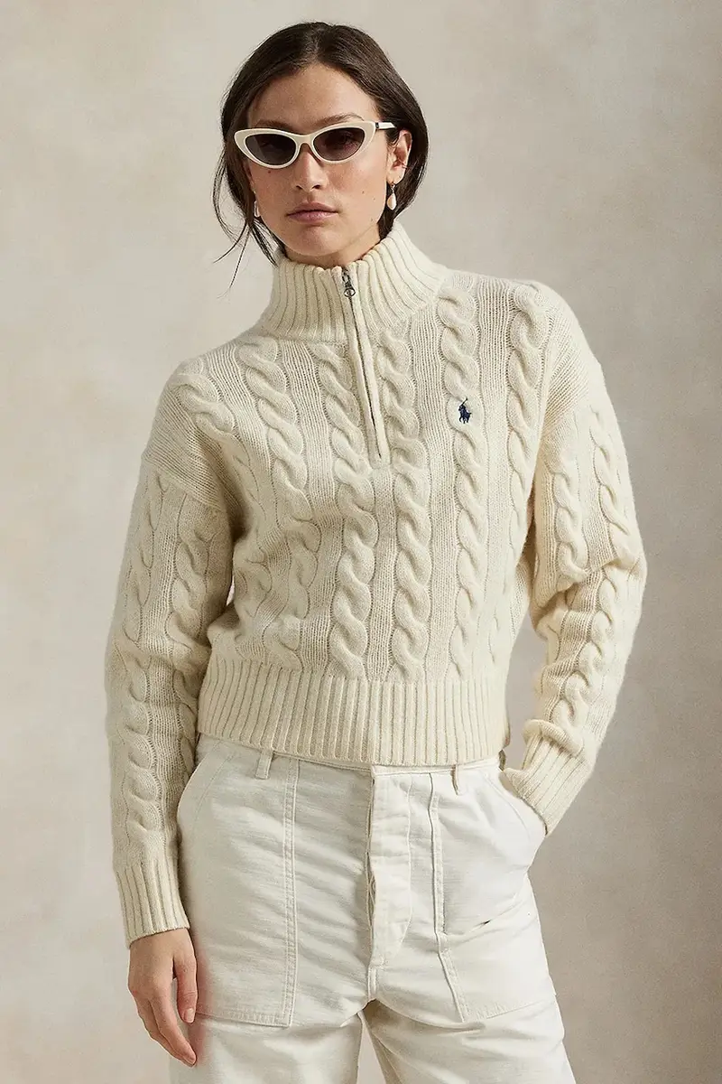 maglione in lana donna colore bianco 211972130