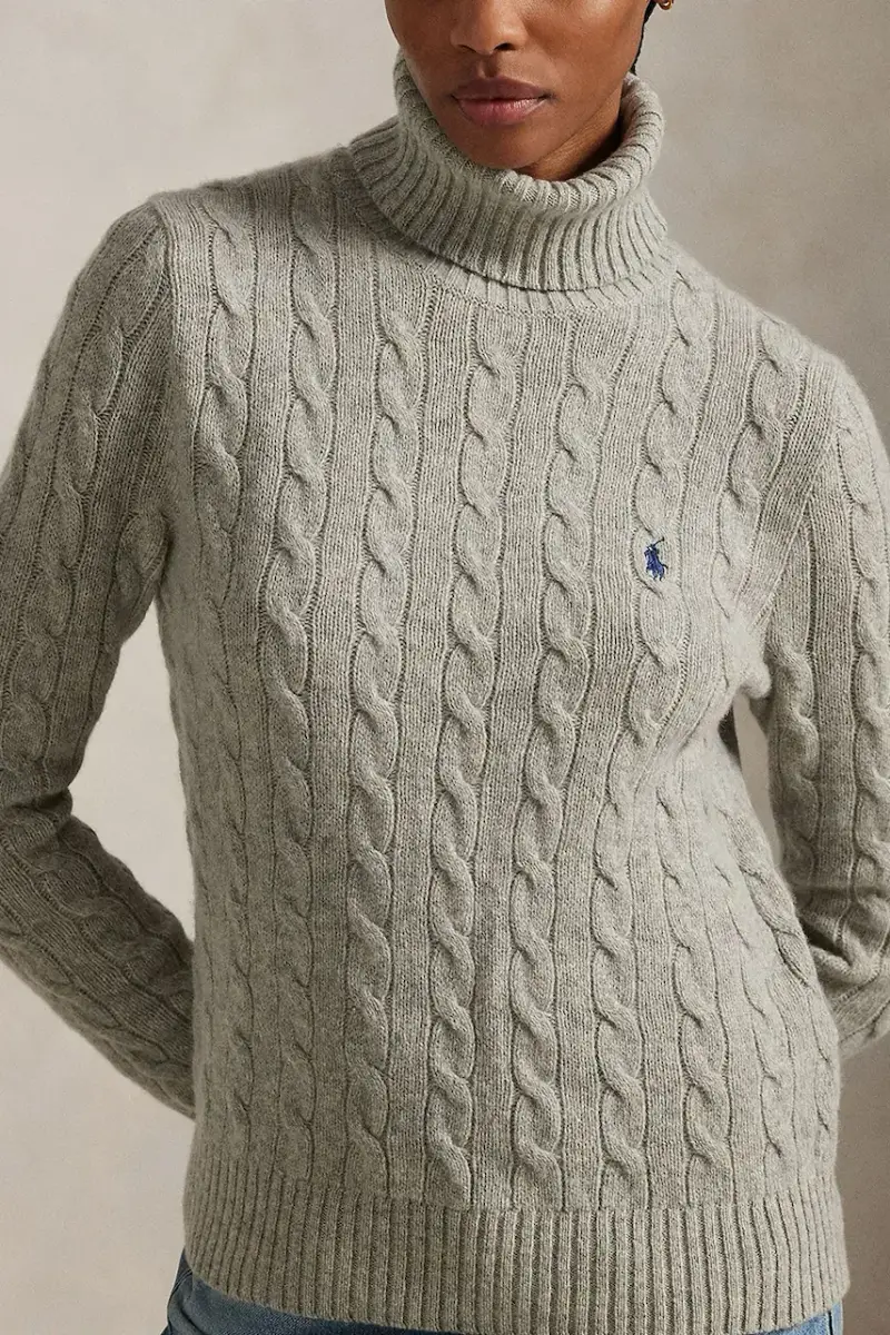 maglione in lana donna colore grigio 211888686 miniatura 4