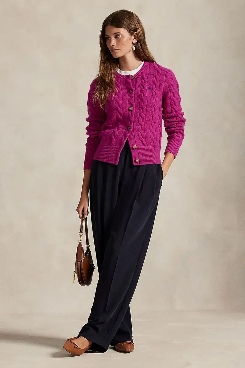 maglione in lana donna colore rosa 211972104 miniatura 3