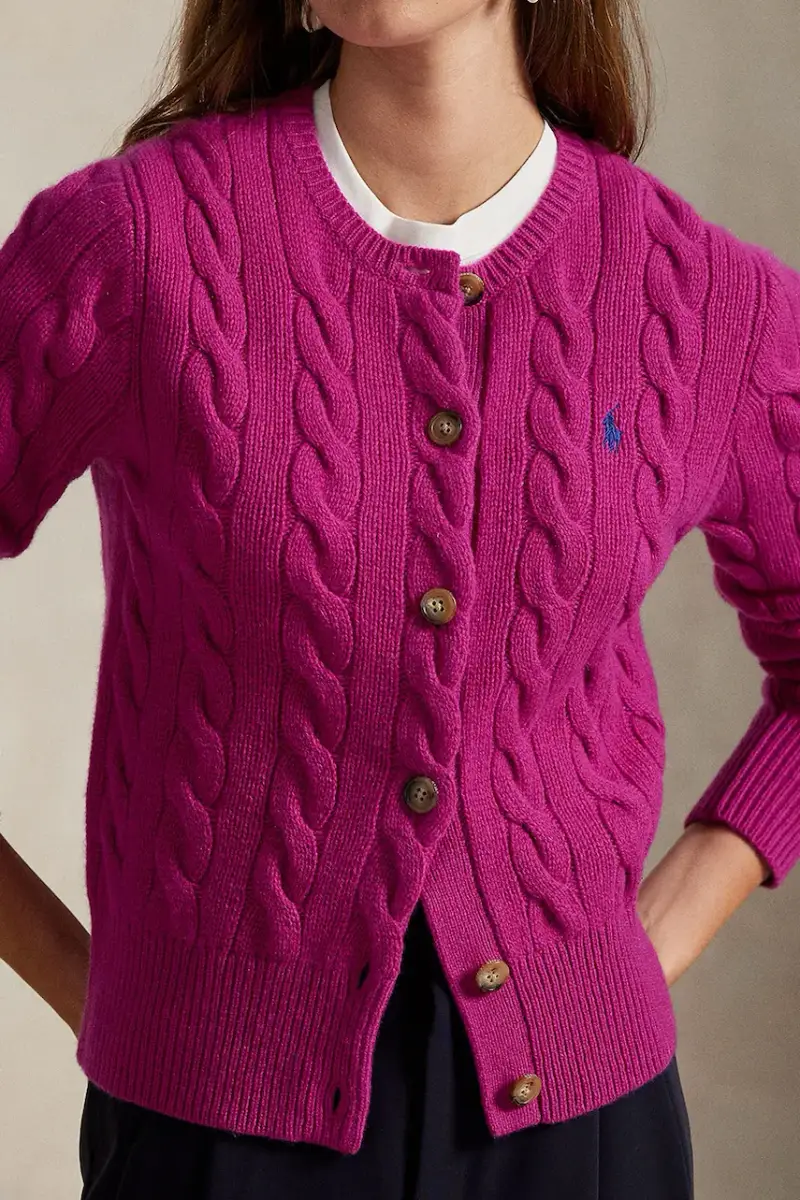 maglione in lana donna colore rosa 211972104 miniatura 4