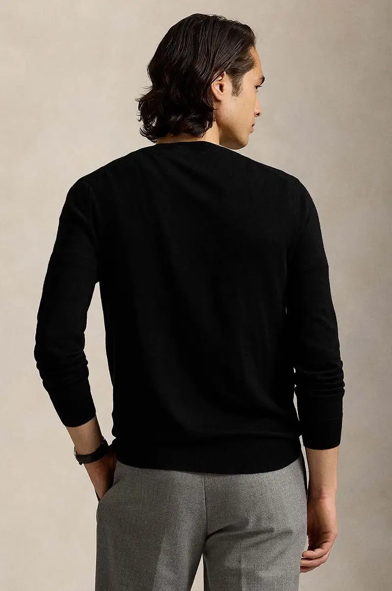 maglione in lana RWS-Longsleeve uomo colore nero 710946142 miniatura 2