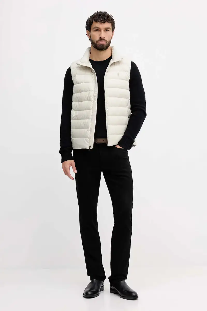 maglione in lana uomo colore beige 710918805 Nero miniatura 2