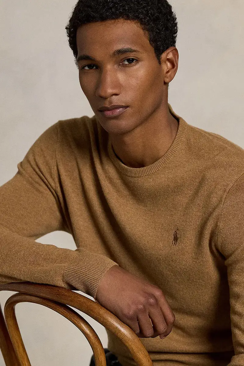 maglione in lana uomo colore giallo 710974148 miniatura 4