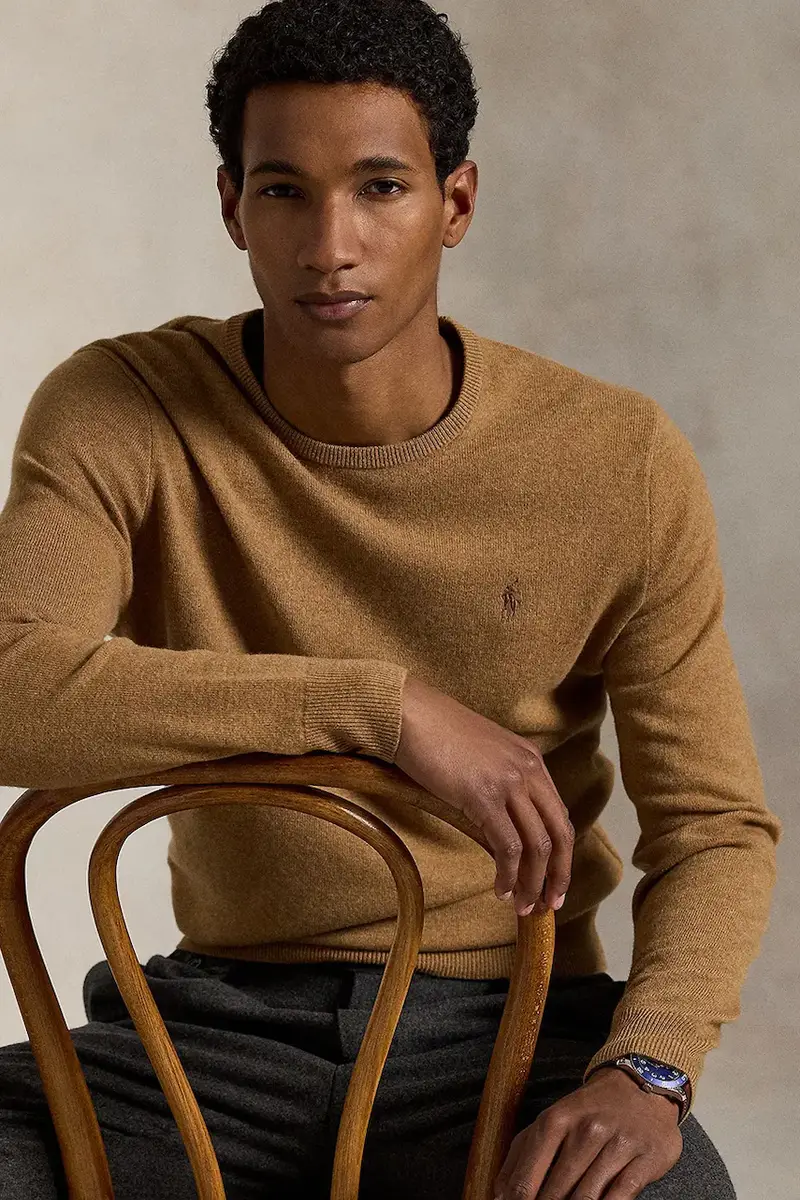 maglione in lana uomo colore giallo 710974148 miniatura 5