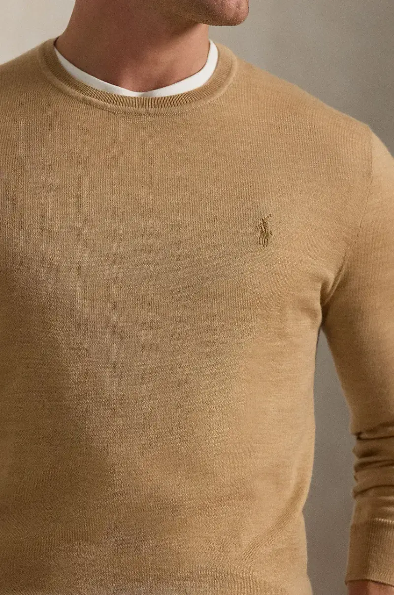 maglione in lana uomo colore marrone 710946143 miniatura 4