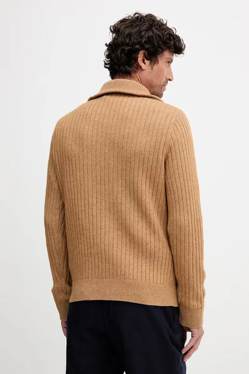 maglione in lana uomo colore marrone 710974167 miniatura 3