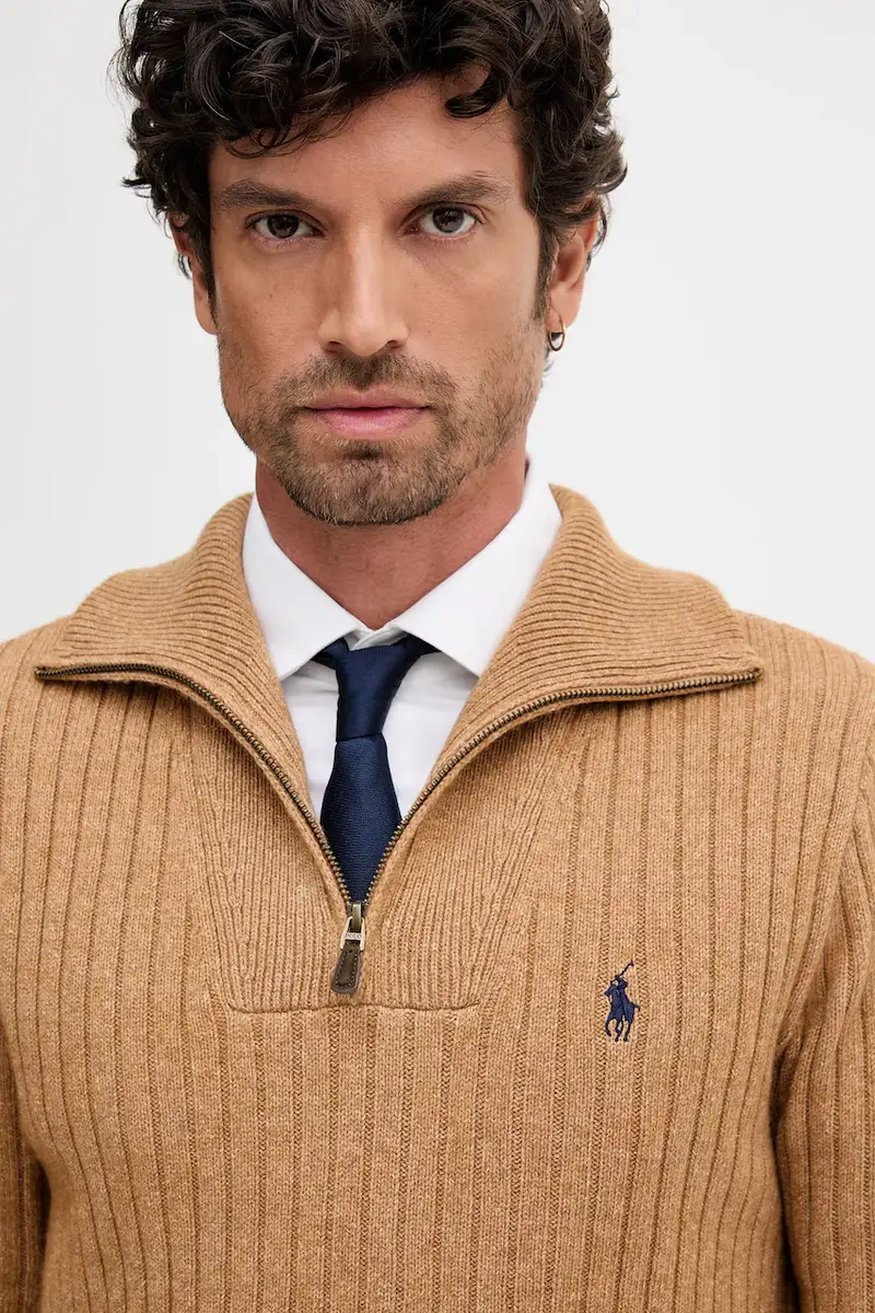 maglione in lana uomo colore marrone 710974167 miniatura 4