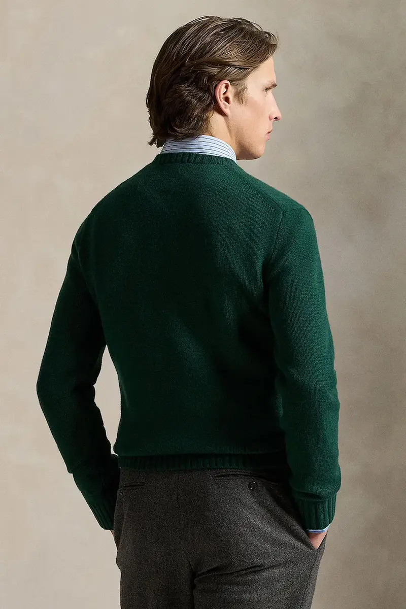 maglione in lana uomo colore verde 710978308 miniatura 2