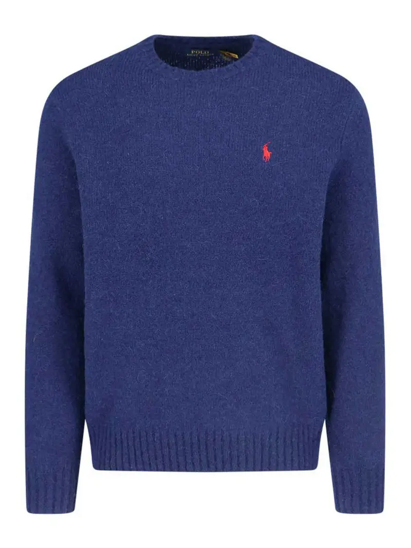 Maglione Logo Blu