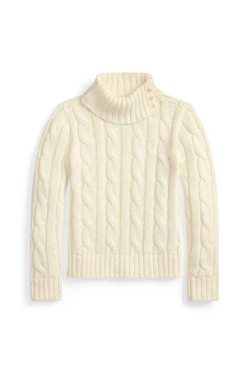 maglione per bambini con misto lana Bianco