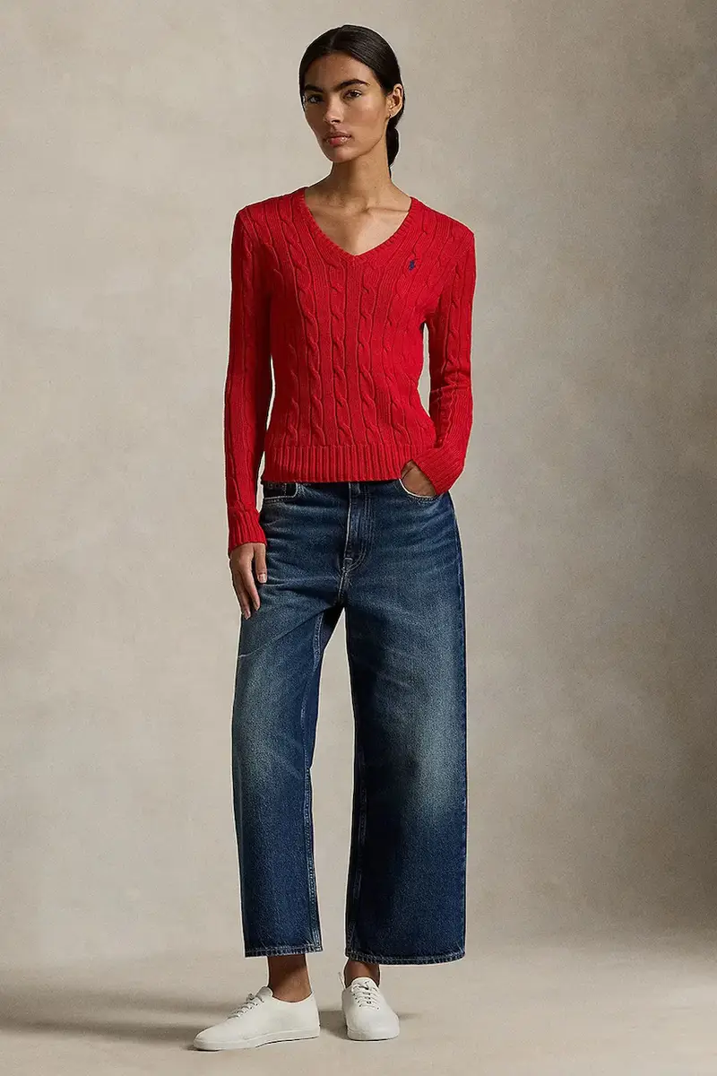 maglione Rosso miniatura 3