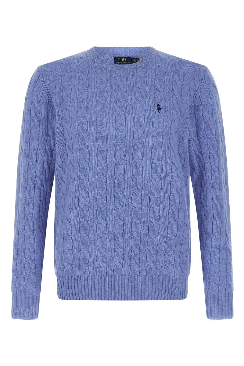 Maglione Trecce Azzurro