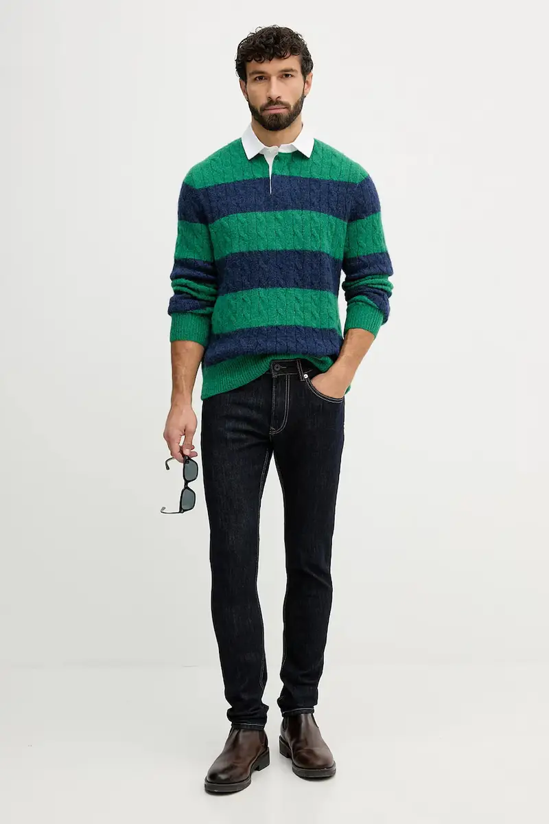 maglione uomo colore verde 710979096 miniatura 2