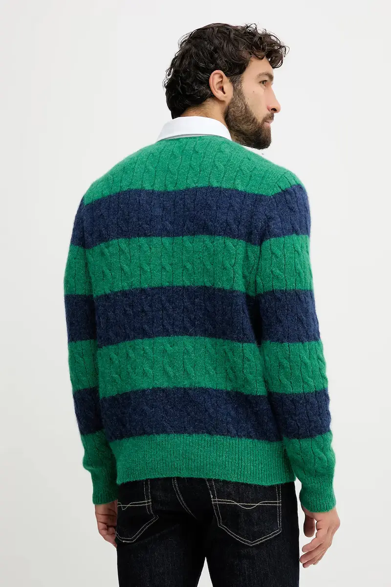 maglione uomo colore verde 710979096 miniatura 3