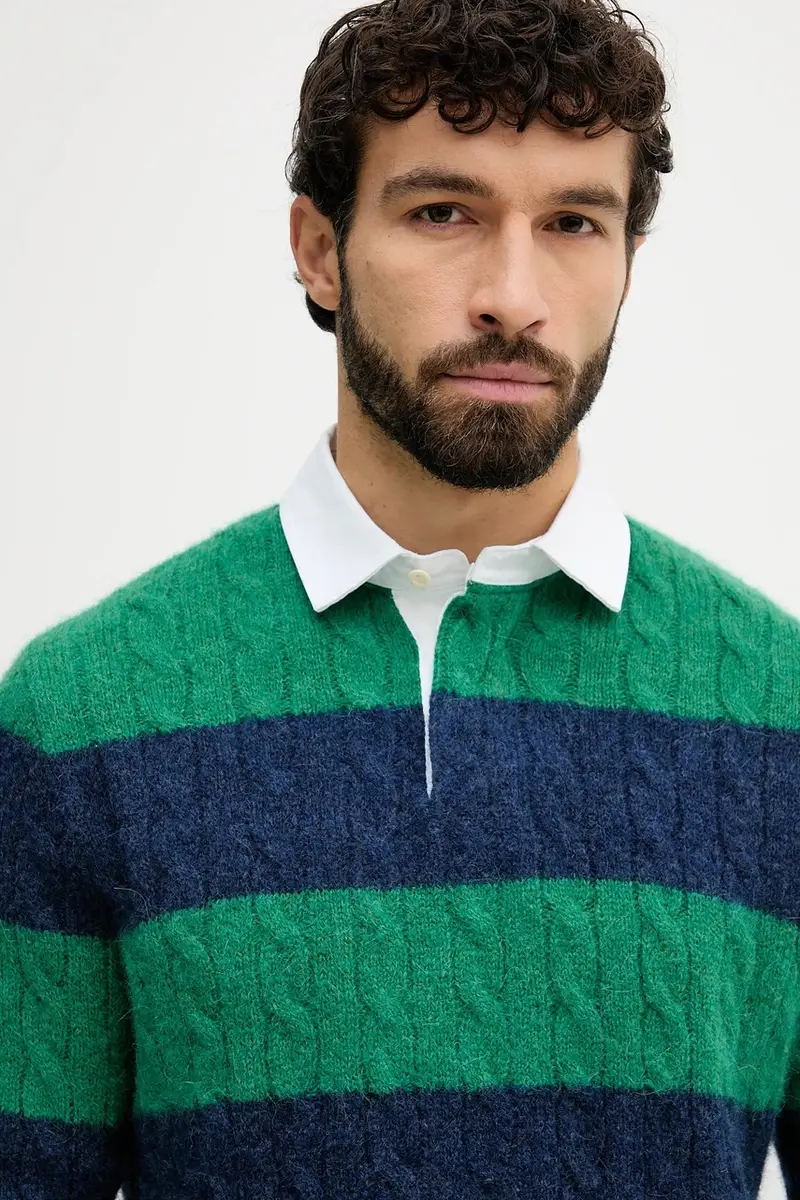 maglione uomo colore verde 710979096 miniatura 4