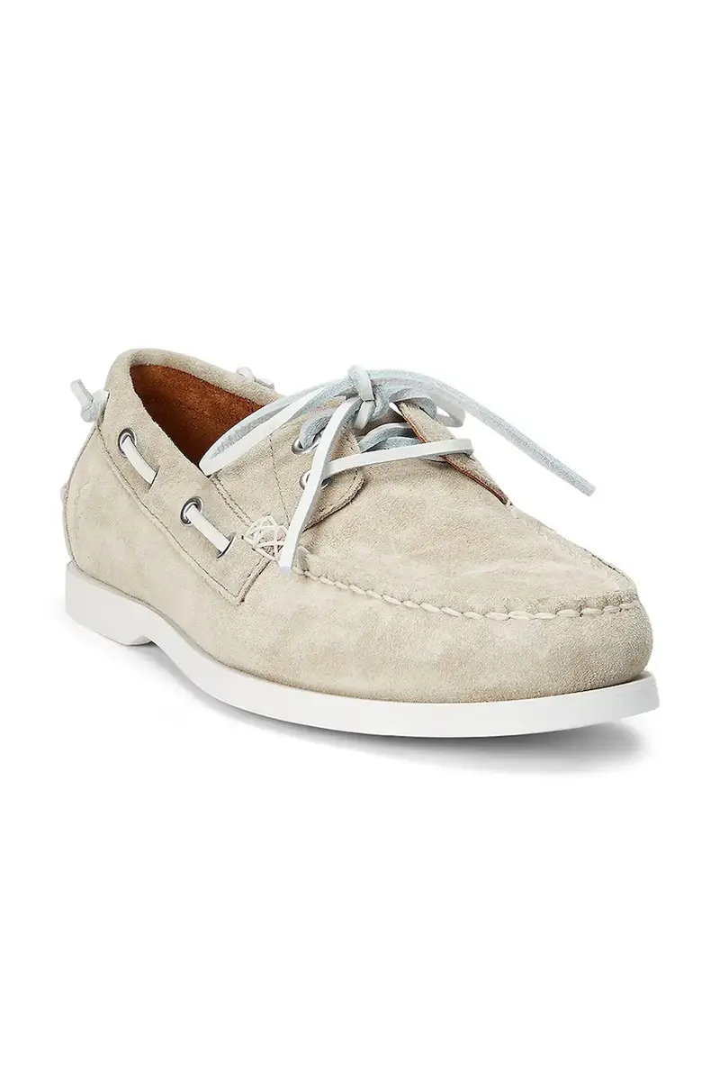 Polo Ralph Lauren Mocassini Uomo Beige 3291919 miniatura 2