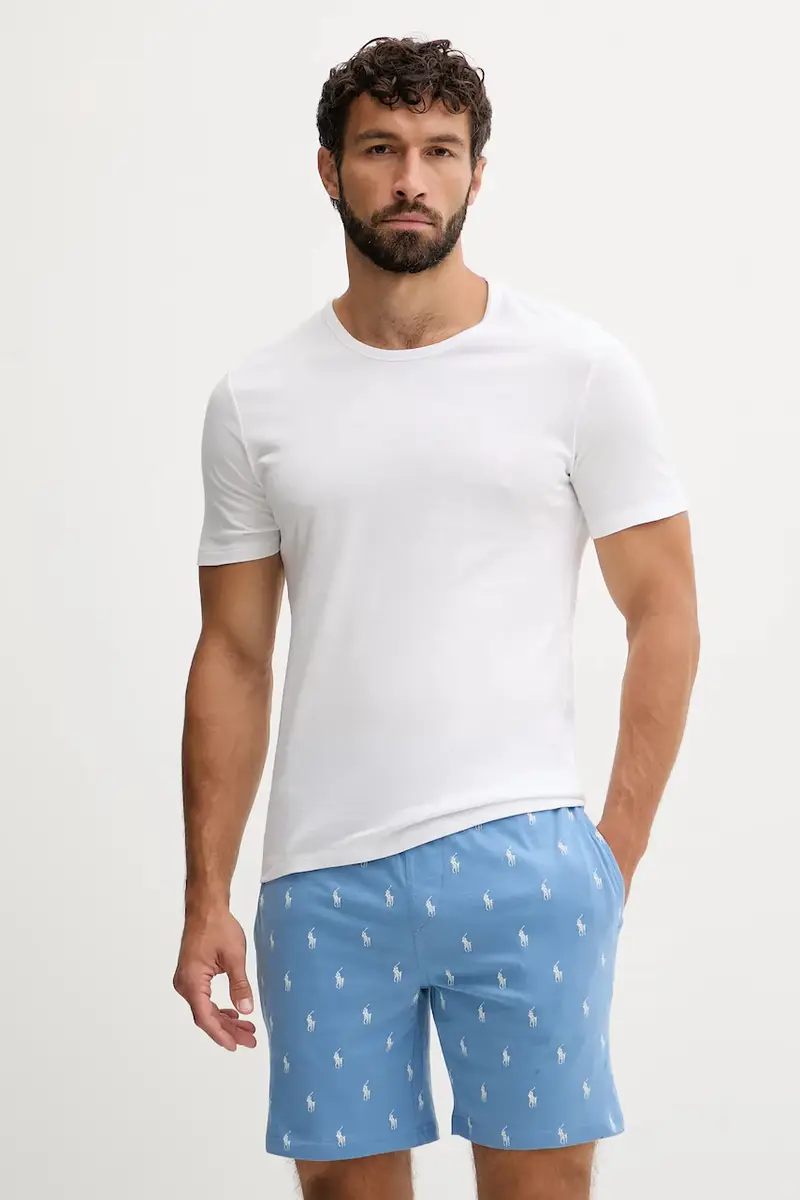 pantaloncini in cotone colore blu 714965505 miniatura 2