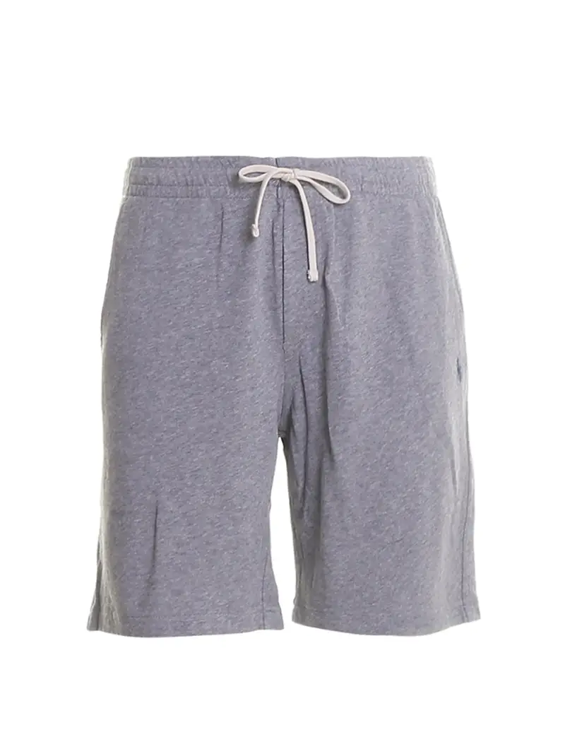 Pantaloncini in cotone melange Grigio
