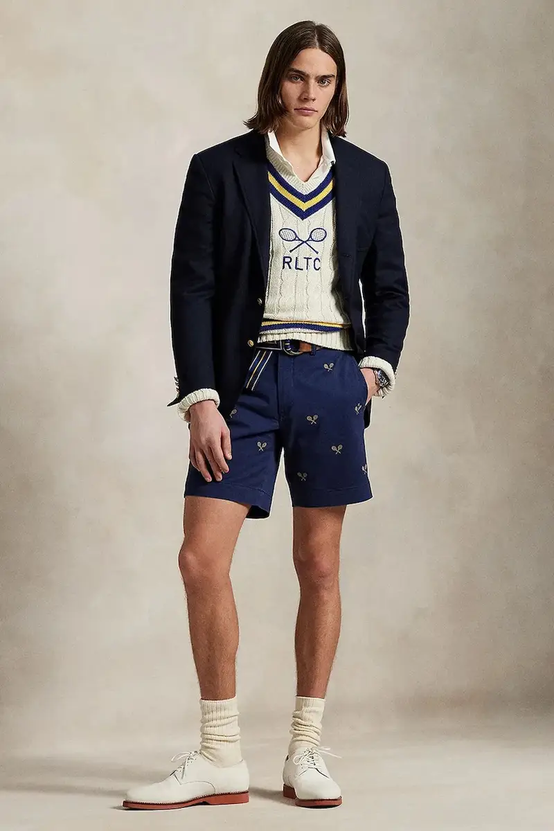 pantaloncini in cotone uomo colore blu navy 710963496