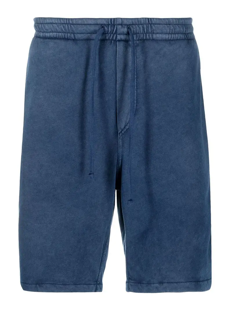 Pantaloncini sportivi in cotone con coulisse Blu
