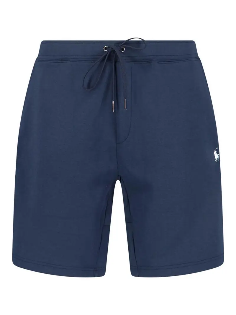 Pantaloncini Sportivi Logo Blu